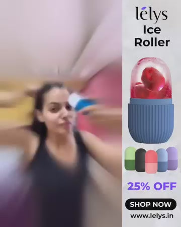 Ice Face Roller Silicone Facial Cube for Eyes Neck Massage Remove Dark Circle Pore Shrink Face