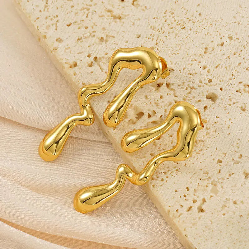 Bold Waterdrop Statement Earring-4