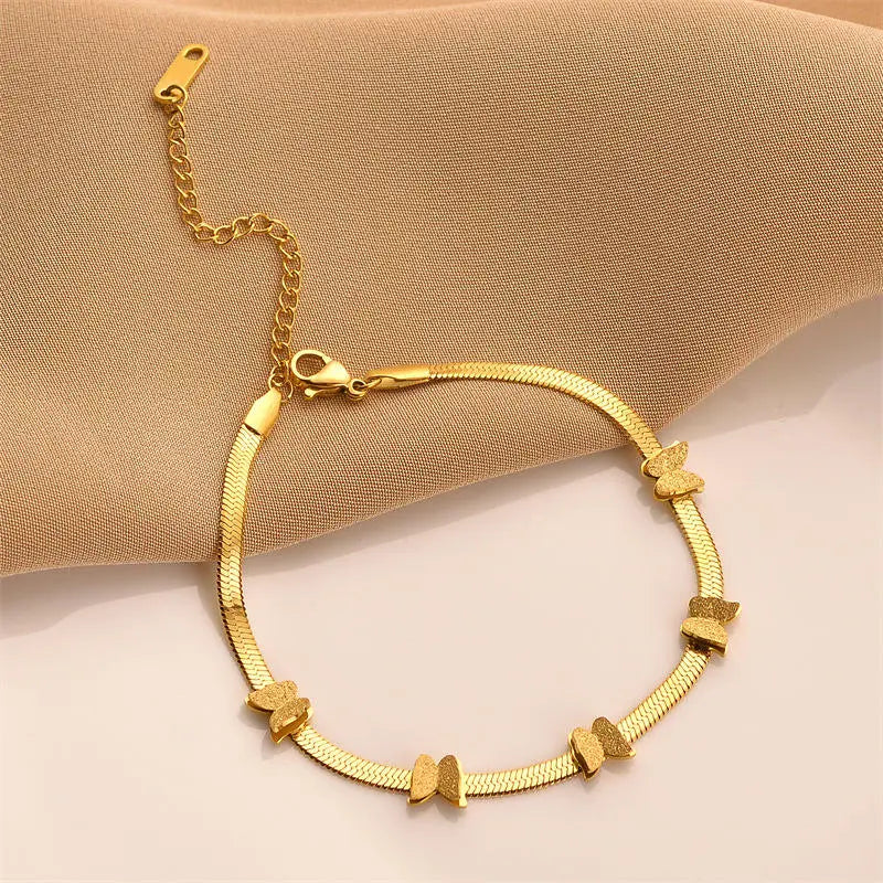 Elegant Butterfly Charm Bracelet-1