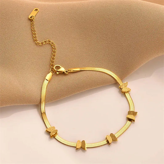 Elegant Butterfly Charm Bracelet-1
