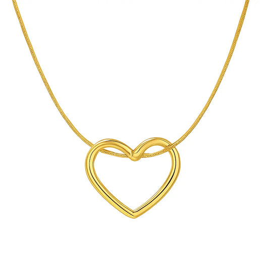 Heart Pendant Necklace - Elegant Love Gift Jewelry-0