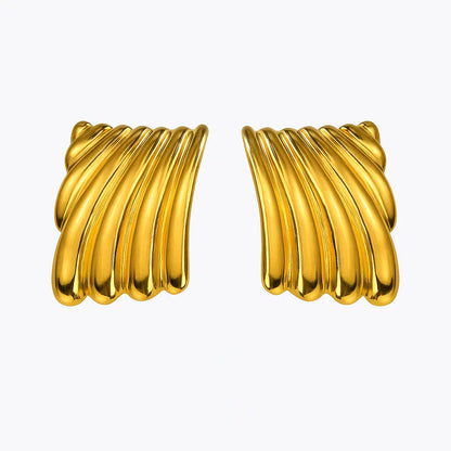 Wave Statement Earrings-Bold & Elegant-0