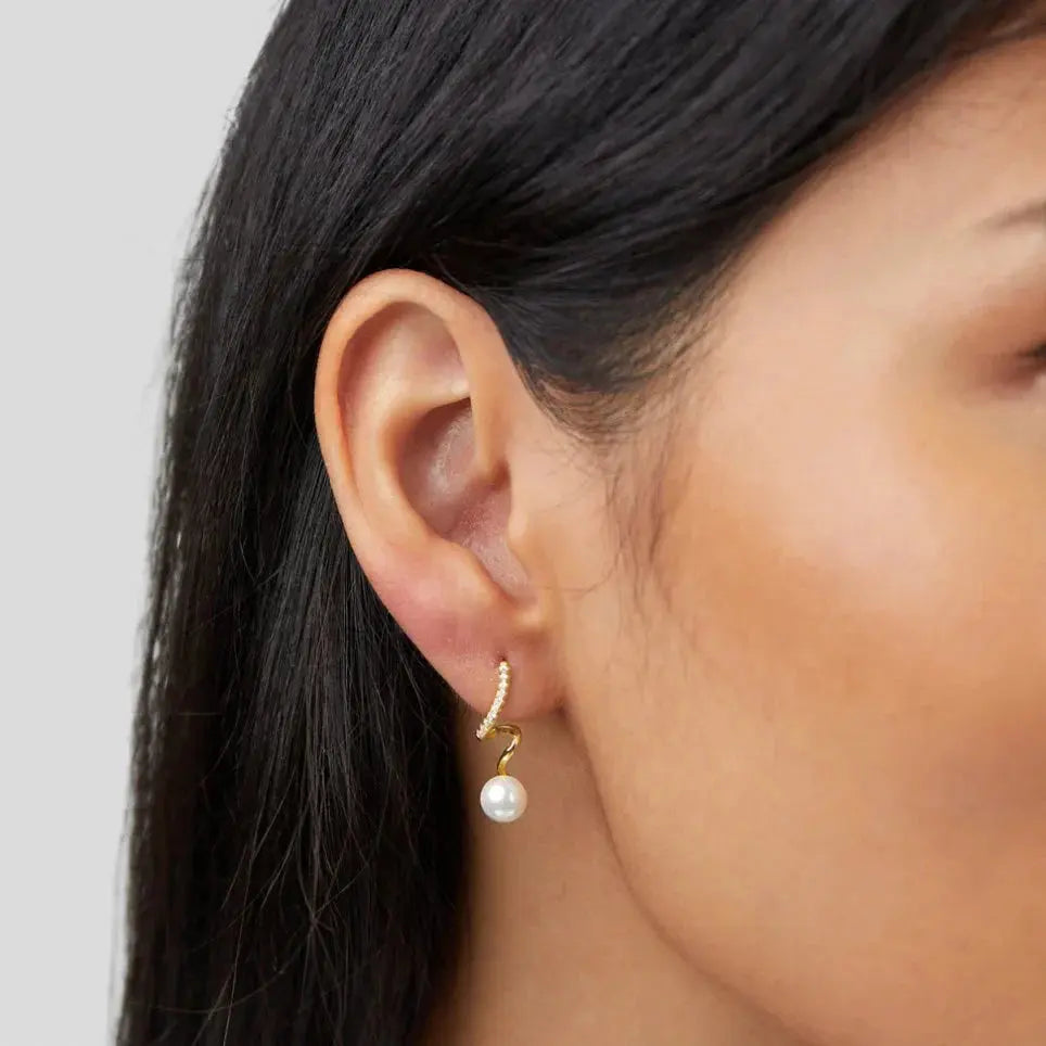 Pearl Wave Earring-2